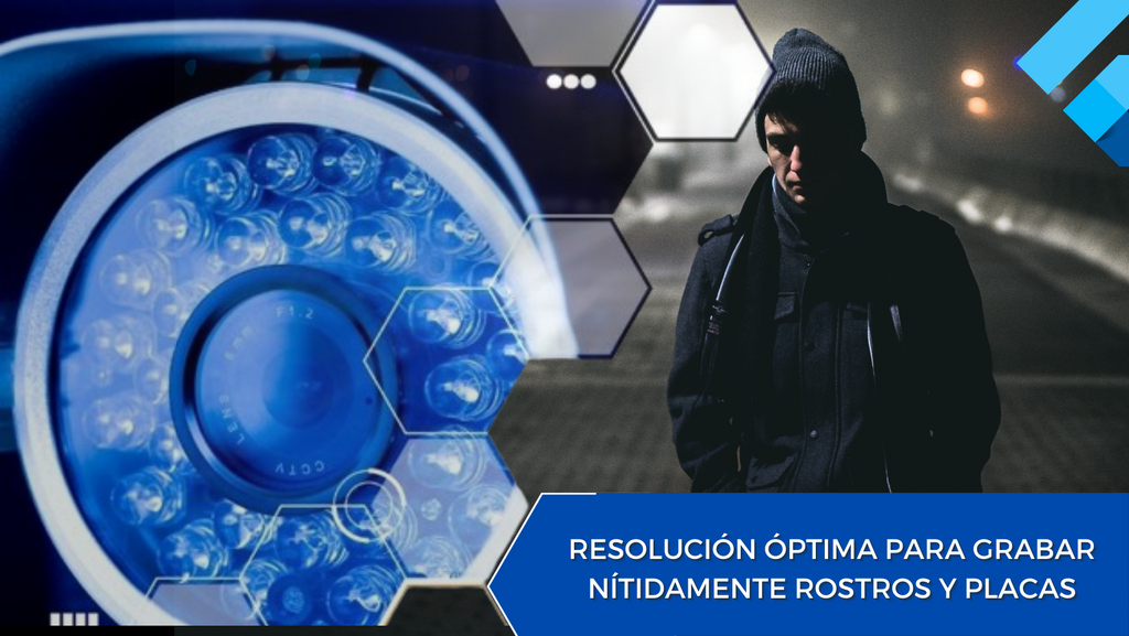Resolución óptima para que tu cámara de seguridad grabe nítidamente rostros y placas