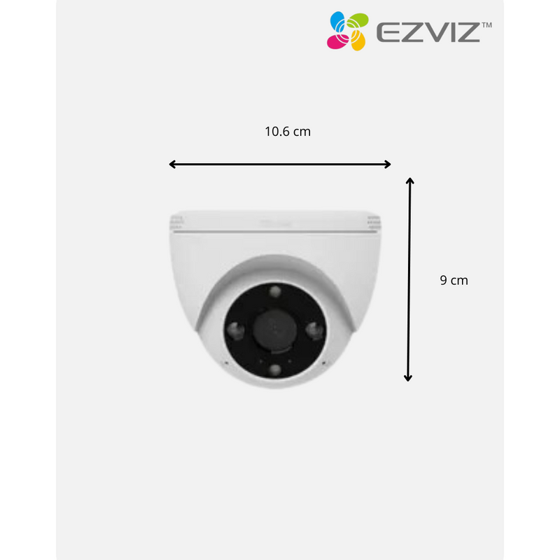 Cámara Domo EZVIZ H4 2K – Seguridad Inteligente con Visión Nocturna en Color y Detección AI