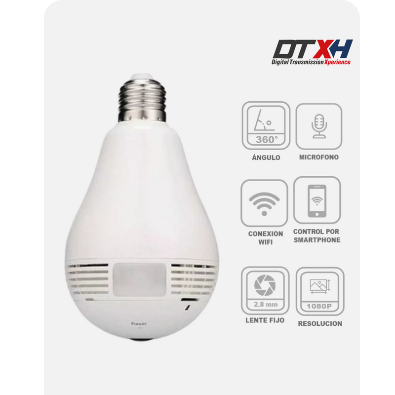 CÁMARA WIFI PARA INTERIORES TIPO BOMBILLO: Vigila tu hogar u oficina con estilo - Imagen 2