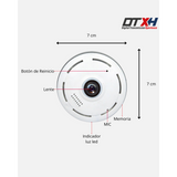 CÁMARA WIFI TIPO PLATILLO VISIÓN 360:  Vigila tu hogar o negocio desde cualquier lugar