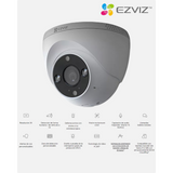 Cámara Domo EZVIZ H4 2K – Seguridad Inteligente con Visión Nocturna en Color y Detección AI