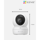 Vigila tu Hogar con Detalles Asombrosos: Cámara WiFi Inteligente EZVIZ H6c 2K