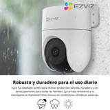 Cámara de Seguridad EZVIZ H8c: Protección Panorámica 360° con Inteligencia Artificial