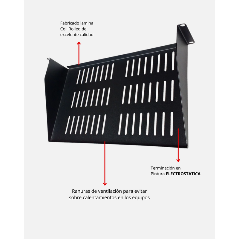 Bandeja Ventilada para Rack – Fondo 35 - Imagen 2
