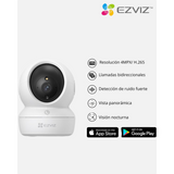 Vigila tu Hogar con Detalles Asombrosos: Cámara WiFi Inteligente EZVIZ H6c 2K