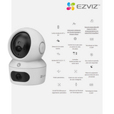 Cámara de Seguridad EZVIZ H7C Dual – Doble Lente 2K+ con Visión 360° y AI Inteligente