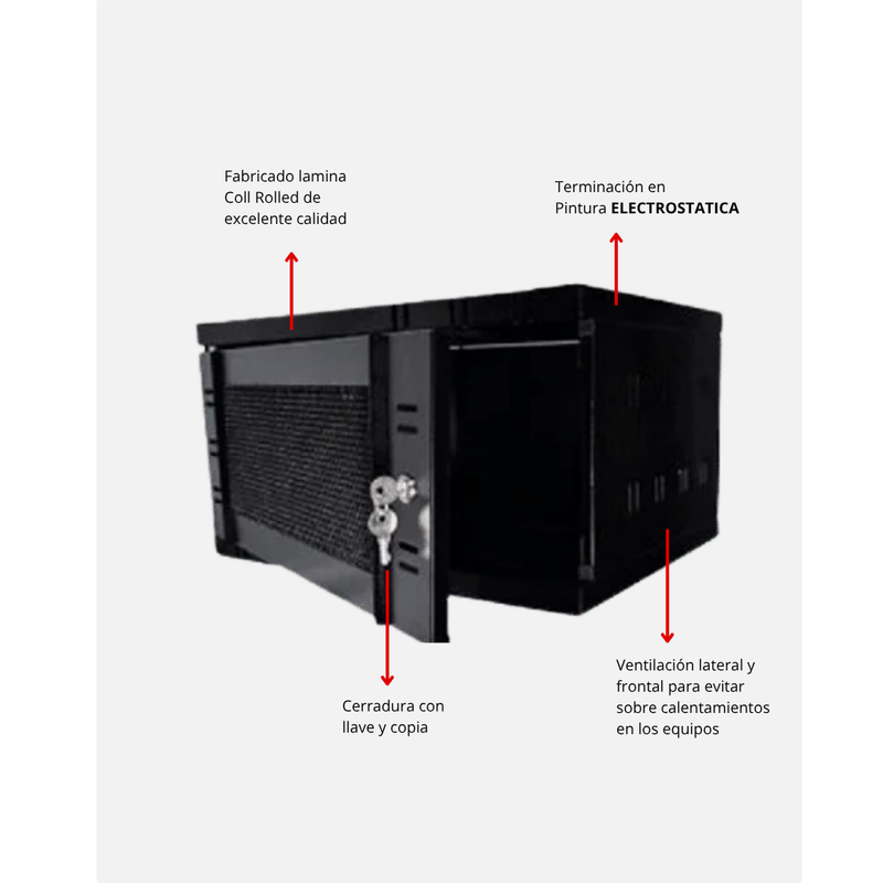 Gabinete de Pared para DVR – 33 x 33 x 29 cm - Imagen 2