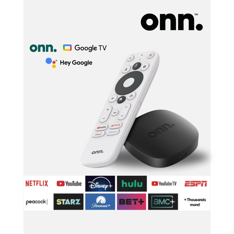 ONN WATCH 4K Google TV Control Remoto con Control de Voz Dolby Audio