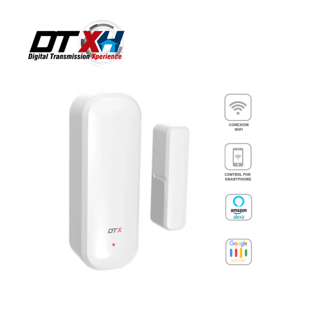 Sensor de puerta WiFi, sensor inteligente de puerta de ventana, sensor de  contacto Alexa para seguridad del hogar, detector de apertura de puerta con